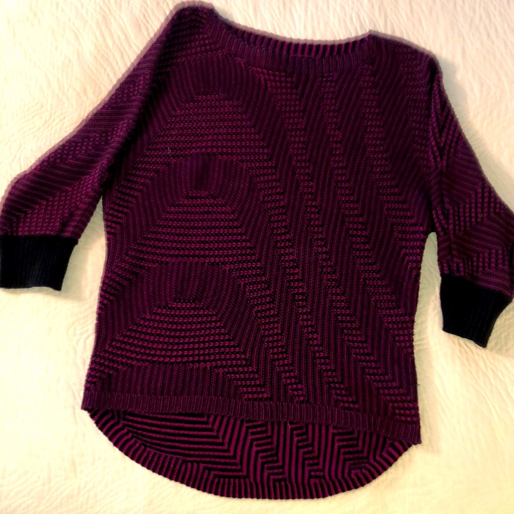 Magenta/Black Sweater